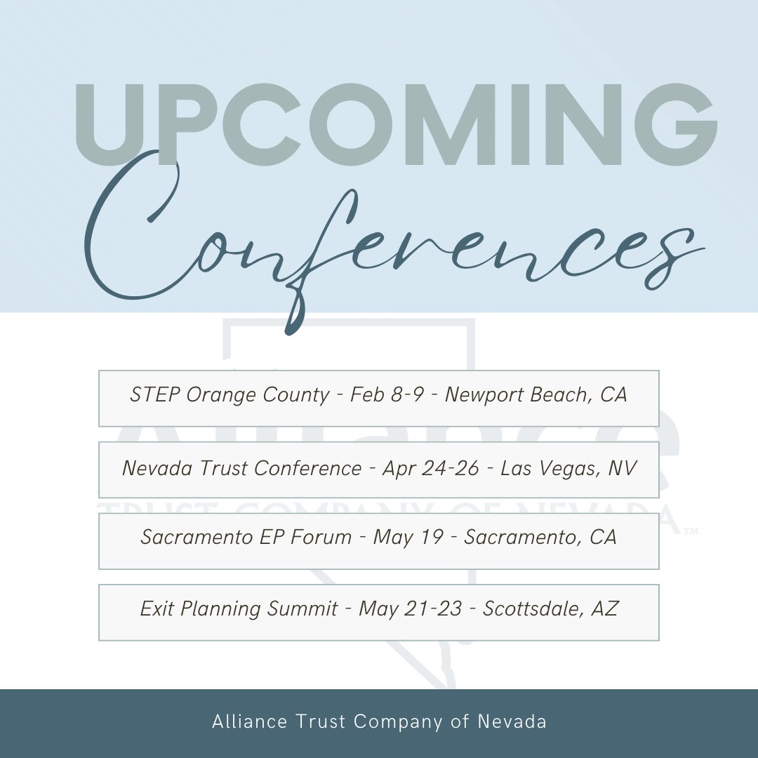 Alliance has several upcoming conferences that we are sponsoring on the west coast. Will you be attending any of them? Let us know!