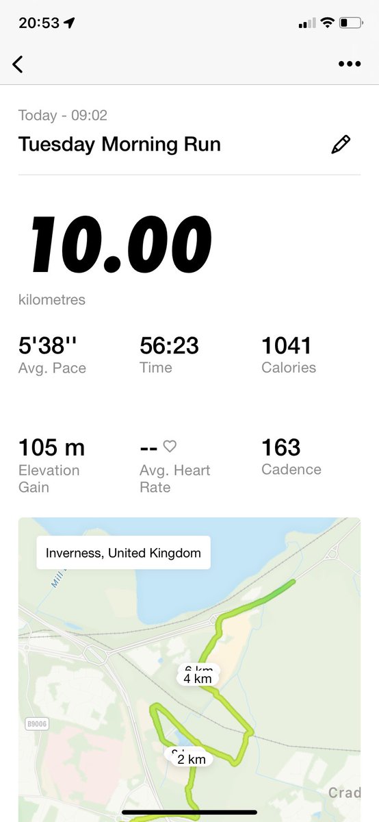 This morning exciting. Trying to beat the windy parts of town! 6 weeks to go 🥊 #ukrunchat #nikerunning #running
