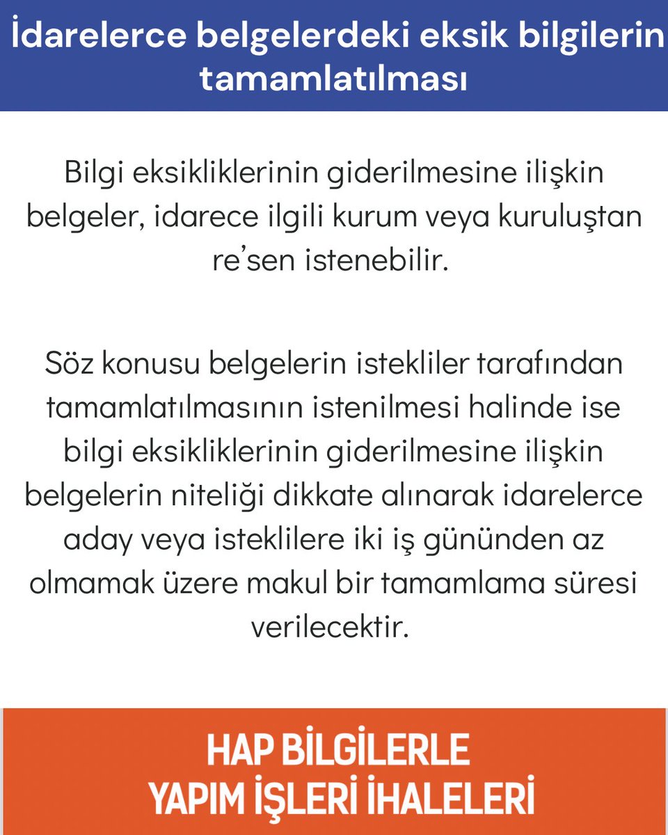 “Beyan edilen bilgi ve belgeleri tevsik edici belgeleri sunmayan isteklilerin teklifleri değerlendirme dışı bırakılarak geçici teminatları gelir kaydedilir,” hükmünün uygulamayacağının anlaşılması gerekir.