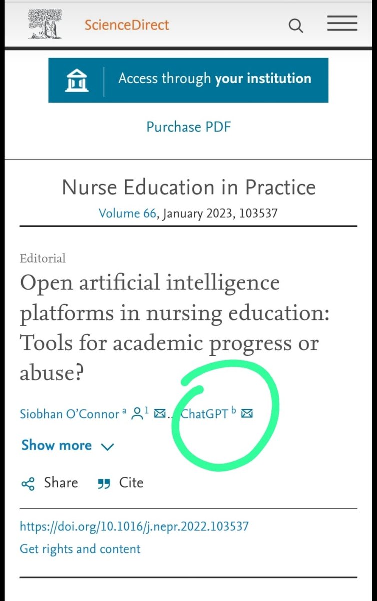 Makalelere aranan ikinci yazar bulundu 😀 Çıkalı iki ay olmadan 12 makalesi olan #YapayZeka #ChatGPT