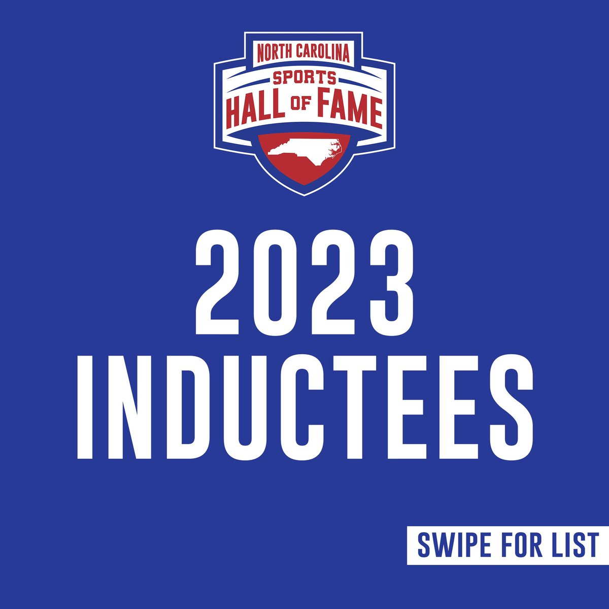 NCSportsHOF's tweet image. We are thrilled to announce the newest North Carolina Sports Hall of Famers!

Congrats to all the inductees 🏅

#NCSHOF #HallOfFamer