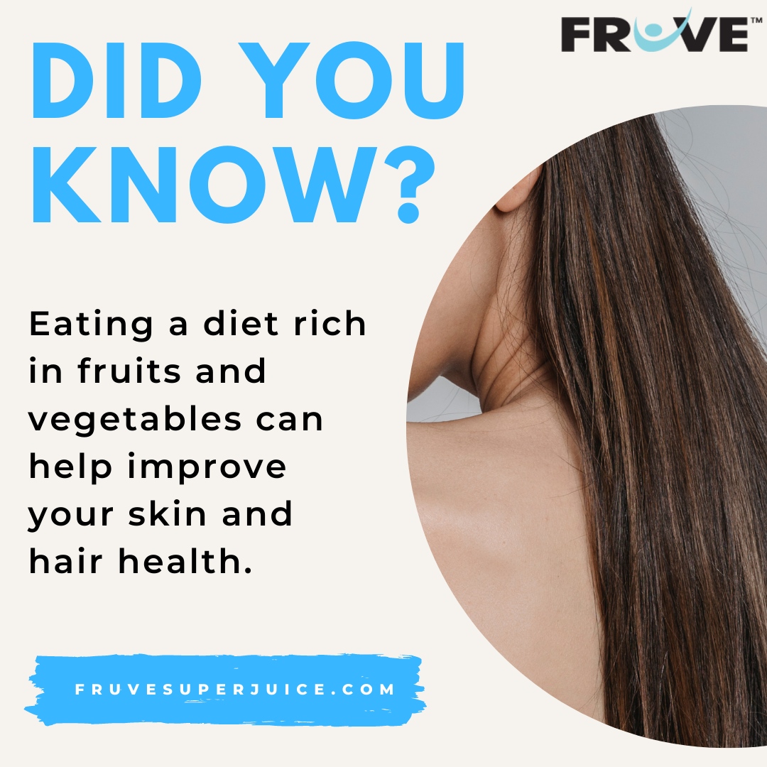drinkfruve's tweet photo. Healthy skin and hair starts with a healthy diet. Make sure you're getting your daily dose of nutrients with FrUve Super Juice.
Don't let dull, lifeless skin and hair hold you back.
https://t.co/bnD5VxatWF
#FrUve #DrinkFrUve #JoinTheFrUvement #FrUveSuperjuice https://t.co/AzE64DRq3p