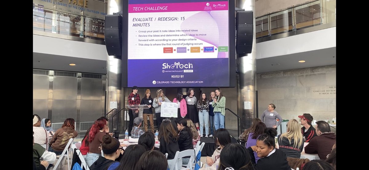 ErieEngineering's tweet image. 🚨 @SVVSD brag! 2️⃣ of the top 3️⃣ finalist of the tech challenge at #SHETECH included @ErieHighSchool and the winners, @SkylineFalcons. Congrats!! ‼️