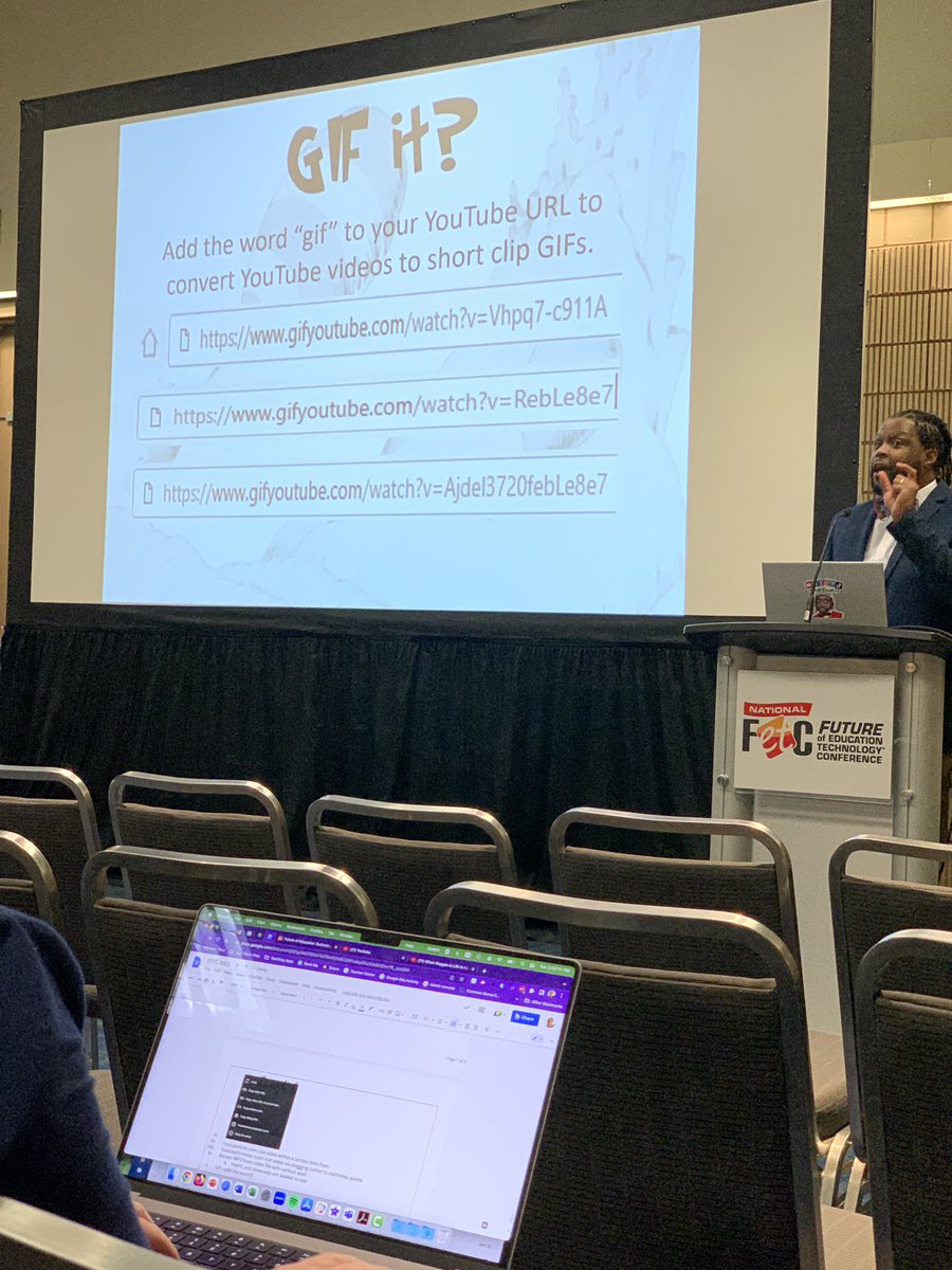 Learning some next level YouTube tricks with <a href="/andredaughty/">Andre Daughty</a>! #FETC23