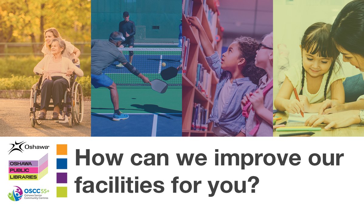 Together with <a href="/OshawaLibraries/">oshawalibraries</a> and @OSCC55plus, we're calling on you to help shape the future of Oshawa’s parks, recreation, library and culture facilities. Have your say: oshawa.ca/en/news/prlcph…