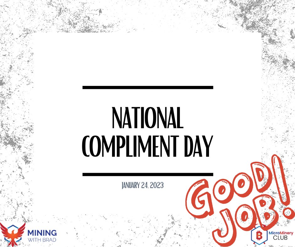 BJJames23's tweet photo. Have you complimented someone today? Today is the day too!
#cryptocurrency #invest #bitcointrader #bitcoinmarket #trading #financialfreedom #cryptolifestyle #cryptomarket #bitcointrade #bitcoin #cryptocurrencycommunity #theminingconference https://t.co/J5685o2jb9