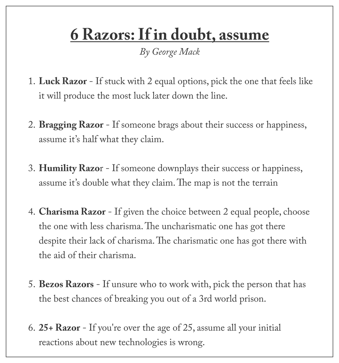 6 High ROI Razors