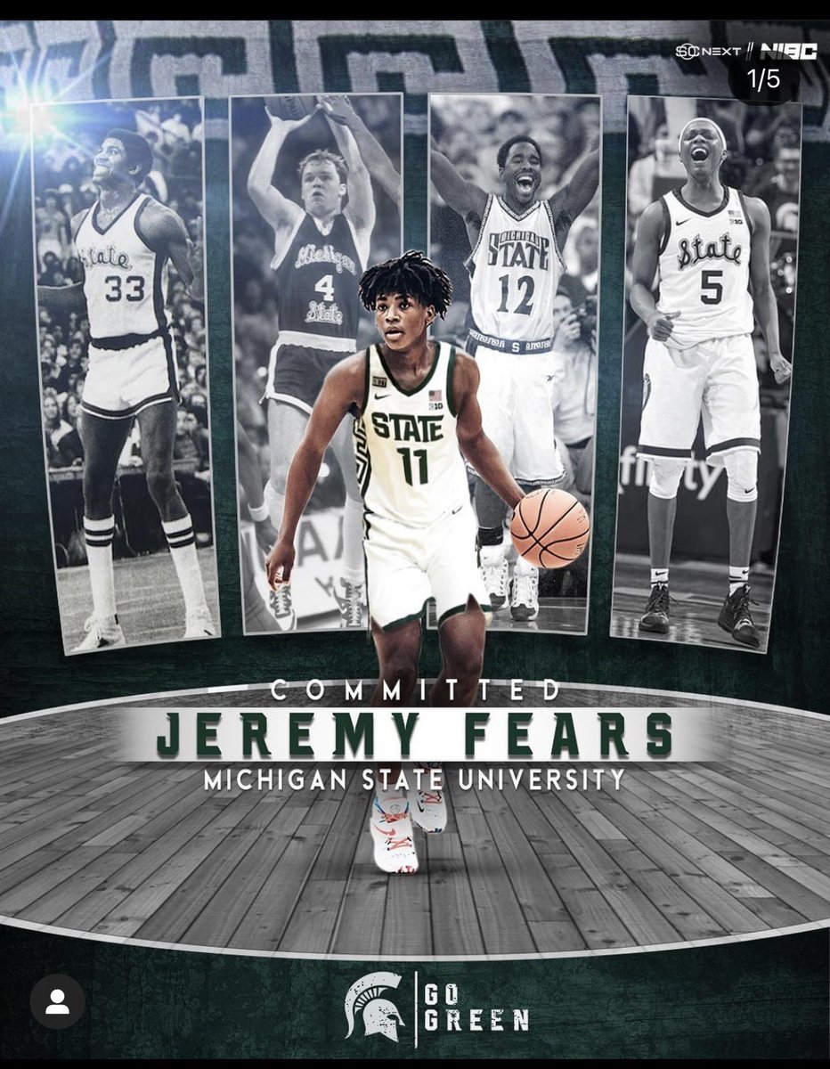 BarstoolMSU's tweet photo. HUGE congratulations to our guys @jeremy_fears and @RealXman23 for making the McDonald’s All American Team ❗️❗️❗️❗️
Huge accolade for two absolute STUDS from a loaded recruiting class for MSU. https://t.co/i9qrMTSNow