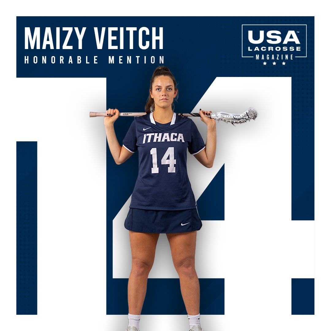 IthacaWLAX's tweet photo. Congrats to Caroline Wise and Maizy Veitch for being named @USALacrosseMag pre-season All Americans!

#GoBombers https://t.co/i6i7BVTGbs