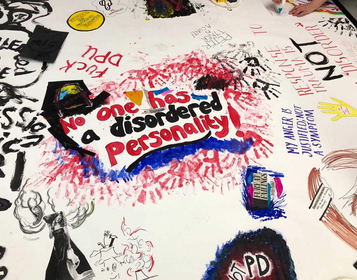 SurvivorsNotPD's tweet photo. Thank you @DoorwaysProject for bringing our collective rage together into such a creative process. ❤️ The power of being in a room full of people who all understand the damage the PD/EUPD construct causes and are fighting to be heard.🔥 📣 #TraumaNotPD #AutismNotPD https://t.co/c66lbKWTug