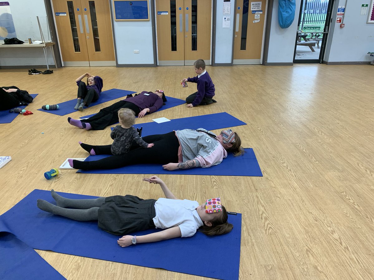 OJA_Brumby's tweet image. Another fabulous session this week for our ‘Creating Calm’ group as they explore new techniques and activities that help with relaxation and self regulation through our Family Hub courses #creatingcalm #familyhub