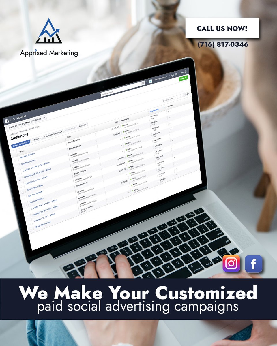 ApprisedAgency's tweet image. Stand out in the crowded social media space with our customized ad campaigns. Because blending in is the new invisible. #socialmediaads #customizedads #digitalmarketing #apprised #apprisedmarketing