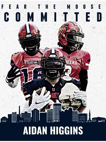 Aidan Higgins (@aidanhiggy5) on Twitter photo I am honored and excited to announce that I am going to continue my academic and athletic career at Utica University! Thank you to all who guided me through this process. #fearthemoose <a href="/CoachFaggiano/">Blaise Faggiano</a> <a href="/CoachGerbino/">Joe Gerbino</a> <a href="/coach_jmack/">Jamey McClendon</a> <a href="/ZurilHendrick/">Coach Z</a> <a href="/coachjimvert/">Jim Vert</a> @liblitz I am honored and excited to announce that I am going to continue my academic and athletic career at Utica University! Thank you to all who guided me through this process. #fearthemoose <a href="/CoachFaggiano/">Blaise Faggiano</a> <a href="/CoachGerbino/">Joe Gerbino</a> <a href="/coach_jmack/">Jamey McClendon</a> <a href="/ZurilHendrick/">Coach Z</a> <a href="/coachjimvert/">Jim Vert</a> @liblitz
