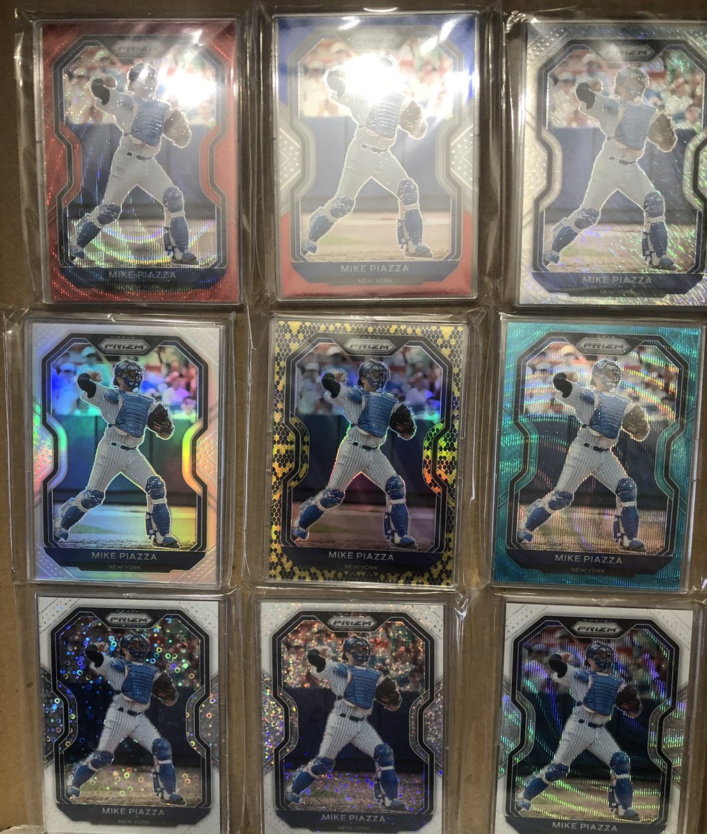 Piazzaboy31's tweet photo. Take 2. Here is a rainbow I’m working on. 2021 Panini Prizm. Just need the TIGER STRIPE. Help me find my tiger. #2021paniniprizm #Missingtiger #Piazzaboy31 https://t.co/Iu6AyIgEXd