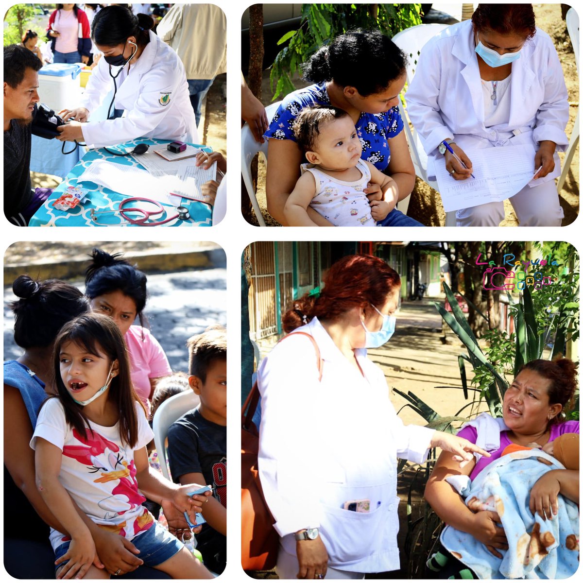 Nuestro gobierno con el Ejército de batas blancas, siempre brindando salud en cada barrio de nuestra #Nicaragua.
Hoy se llevó a cabo, Feria de Salud en DIII, en el Barrio El Recreo. Managua.