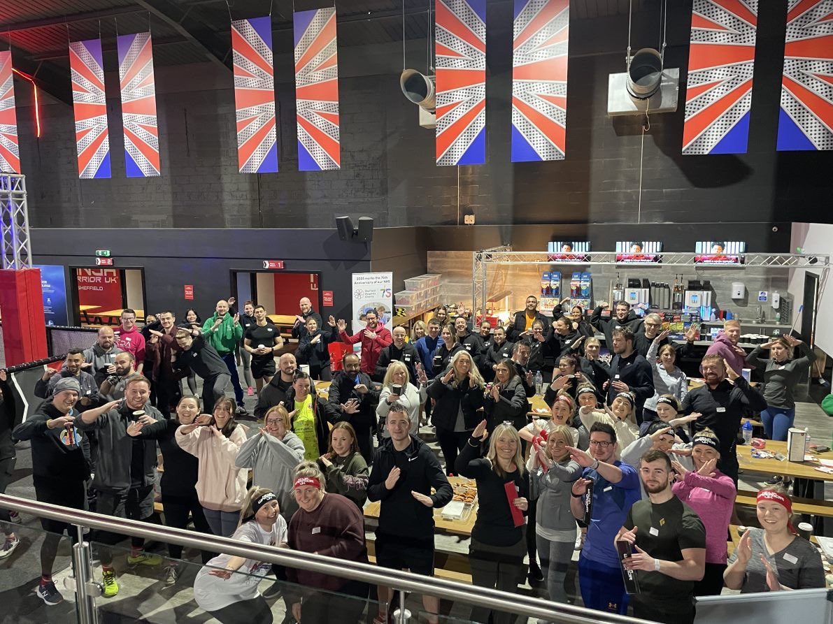 Now that’s how to network Ninja style 🥷What a turnout out today for @SHCFundraising & our fabulous partner @bhayanilaw at Sheffield’s @ninjawarrioruk #sheffieldissuper #sheffieldbusiness