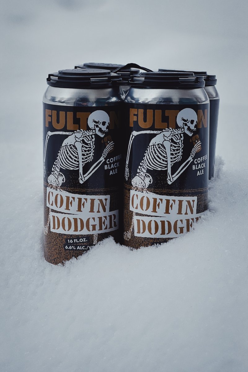 fultonbeer's tweet photo. Coffin Dodger is in stores this week!

Get your coffee and beer fix at the same time with this delicious coffee black ale using choice beans from our good pals at Misfit Coffee. Grab a 4-pack for you and yours today anywhere delicious Fulton beer is sold!

#fultonbeer https://t.co/I2laFZa4Wj