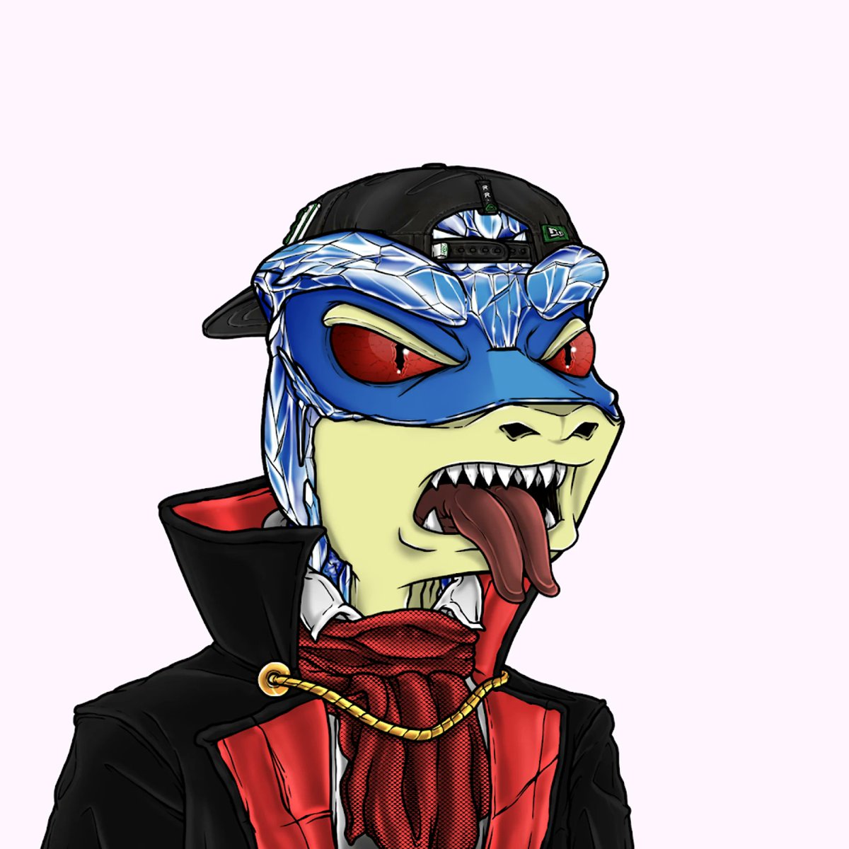 Sal_Torres_3424's tweet photo. Fun time today! Corrupted has arrived! Had to get to the corruption! @ReptilianRenegg at it again #Corrupted #Lizardish #crypto #solana #art #SolNFTs https://t.co/YlkLQC5toK