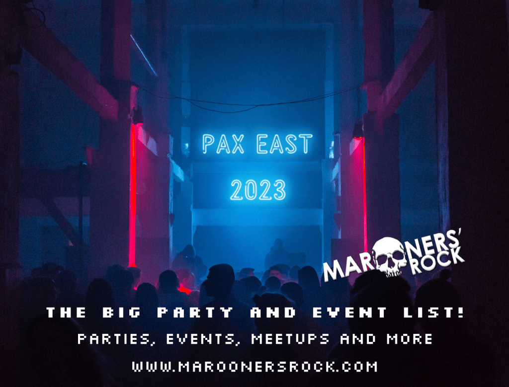 Marooners_Rock's tweet photo. With #PAXEast2023 a few months away, we're here with a Party and Event List at this years show.

As PAX East 2023 gets closer, we'll be updating as we're informed of things happening from those hosting the events and more. https://t.co/VEYc0vxZfo https://t.co/fhUBqdI9VC