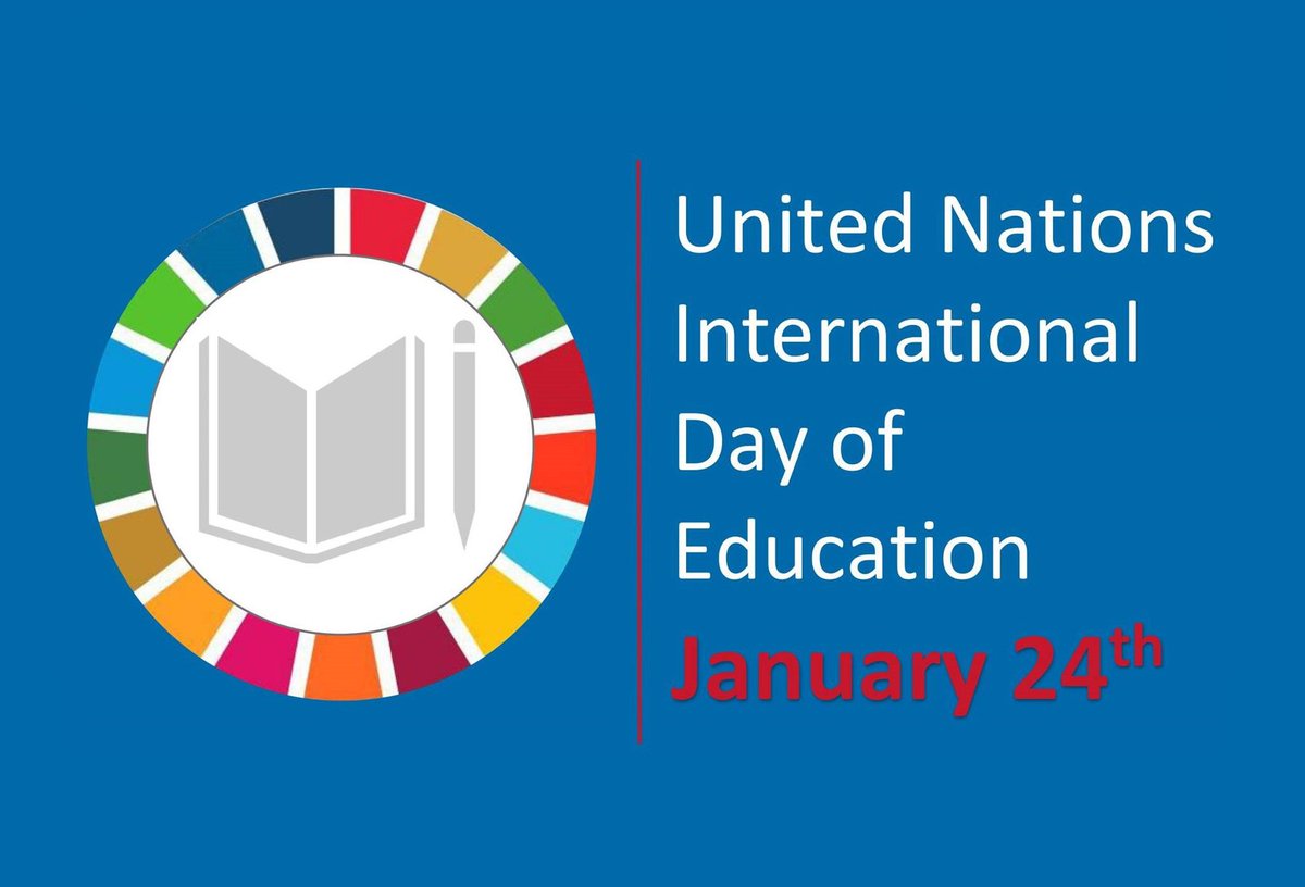 Happy international day of Education !let’s build a better world together thanks to an accessible, inclusive and modern education .