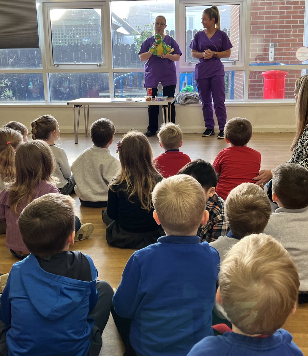 Thank you to Wentworth House Dental Practice for visiting us in nursery. A great way to encourage your child to brush for the recommended time is to brush along to the song Baby Shark! 🌈🦷🪥