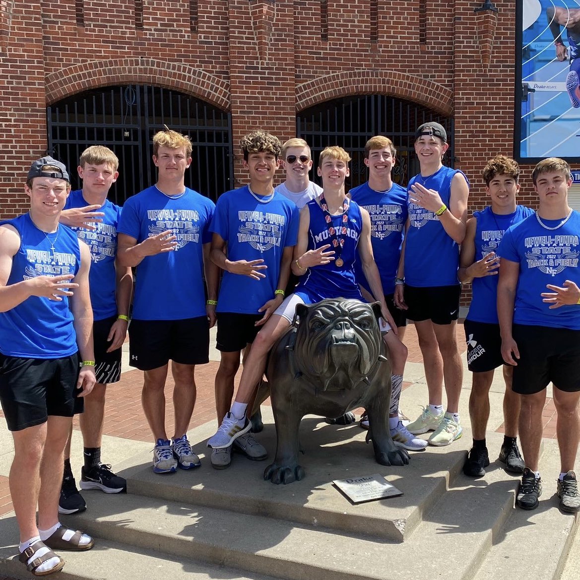 nf_track's tweet photo. How many weeks until the 1st official day of Track &amp; Field practice in the State of Iowa? @NFMustangs #pride4NF https://t.co/pl1lSAskre