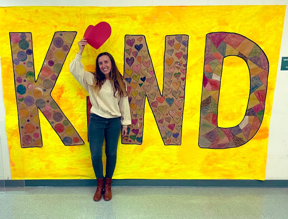 LVUSD’s very own Tina Johnson IS the “I” in KIND! Thanks for visiting Lupin today Tina! #kindnessforkate #LupinHill #lupinistheplacetobe #LVUSD