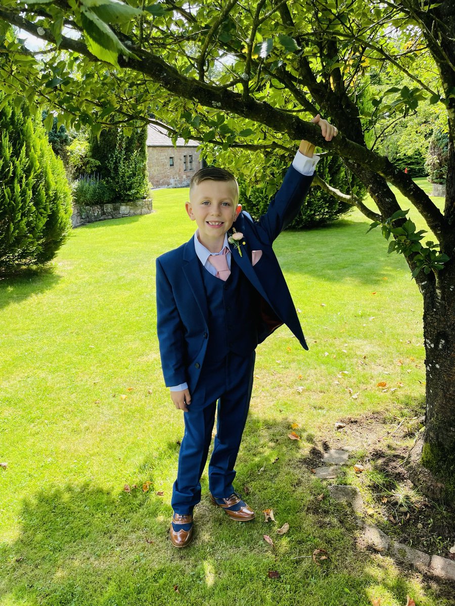 Flash back to when he was Paige boy the other year . How bloody handsome is he 💙