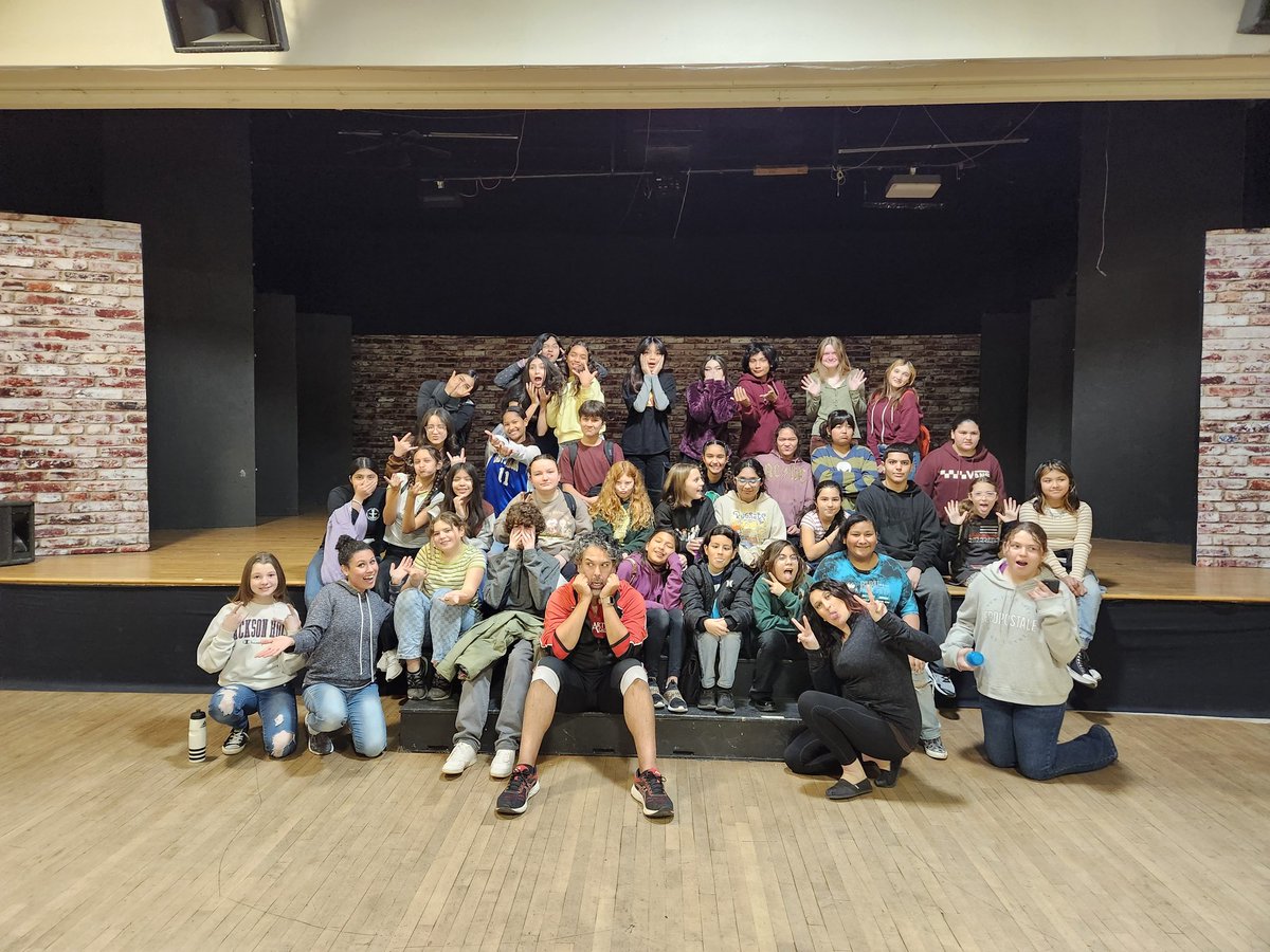 Drama classes and  choreography class learning from a professional today. Lots of fun!