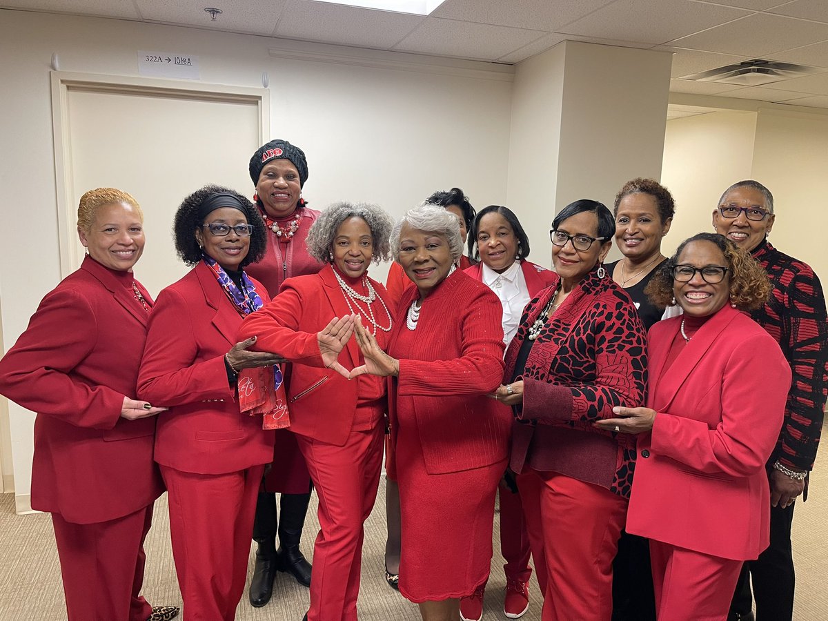 SenLouiseLucas's tweet photo. It is @dstinc1913 Day at the Virginia General Assembly! Today the sisters of Delta Sigma Theta Sorority Inc. advocated on behalf of all Virginians regarding topics of Education, Justice Reform, and more. 

Great job, Sorors 🔺 https://t.co/HhGFvGRWBQ