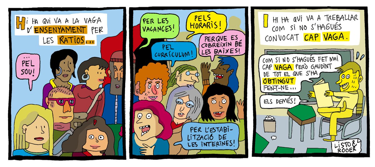 listocomics's tweet photo. #vagaensenyament #cambraydimissió https://t.co/kXg1rMBOk4
