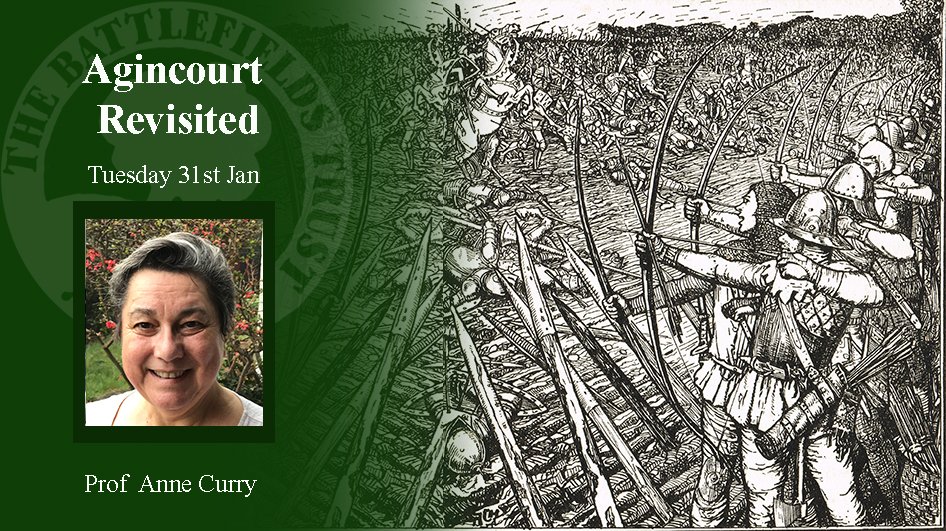 Tuesday 31st January, 8pm.
Join our <a href="/battleftrust/">Battlefields Trust</a> Chair, Anne Curry, at our latest Zoom evening lecture for members, as she reflects on what still keeps her awake at night about this famous but controversial battle! #Agincourt