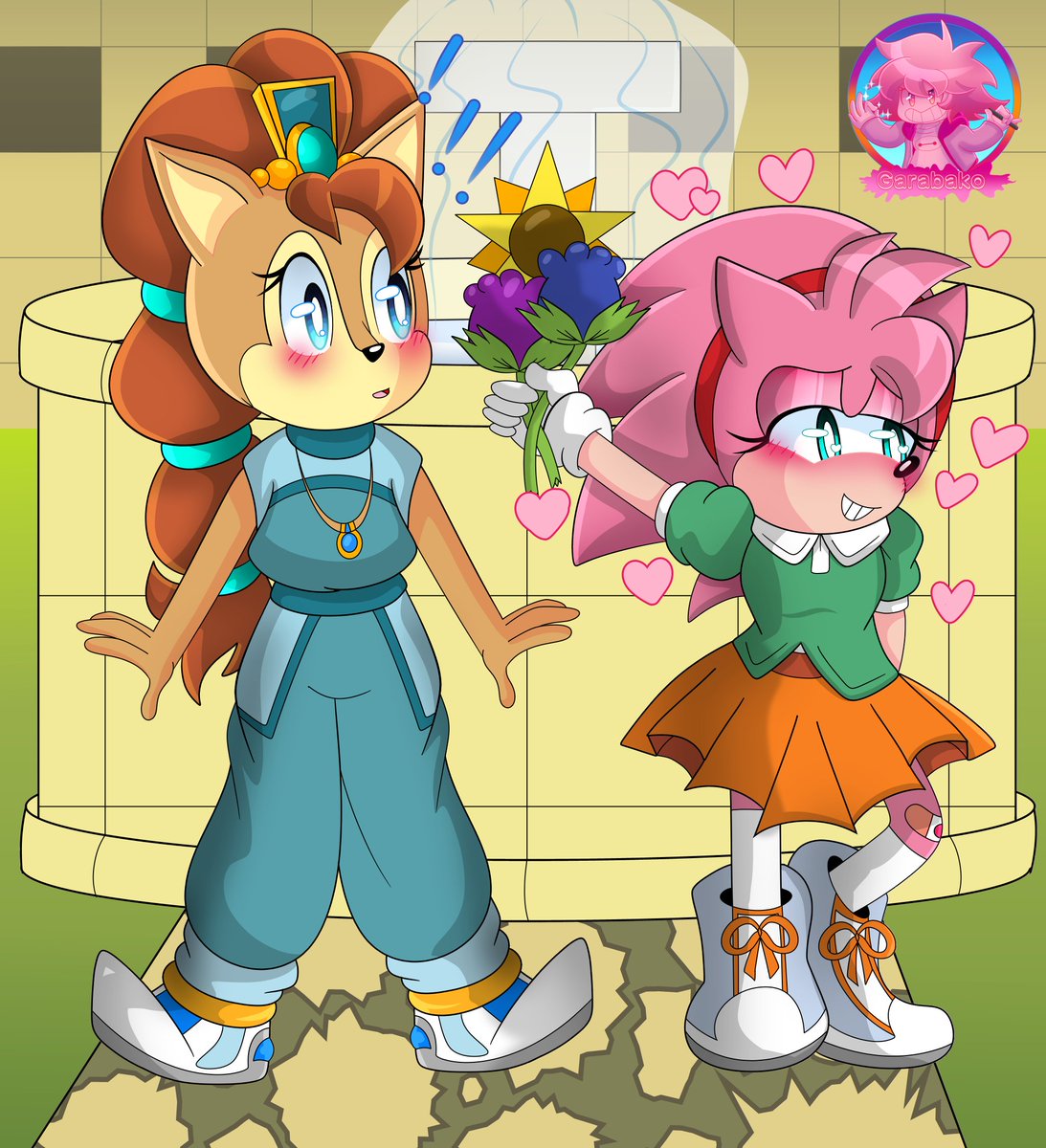 Garabak0's tweet photo. 💟🦔Day 1: "Childhood/Niñez" 🐿️💟
#SallamyWeek #ShippArt #Sallamy #SallyAcorn #AmyRose #SonicShipsWeek #MyShippArt #Garabakos https://t.co/aWAGYzNxsd