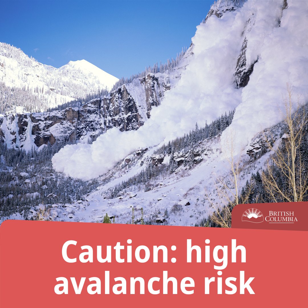Avalanche conditions are currently very dangerous and unpredictable in many areas of BC. If you’re headed into the backcountry, use extreme caution and follow avalanche forecasts. Be prepared, know the risks, and bring essential equipment. More info: avalanche.ca