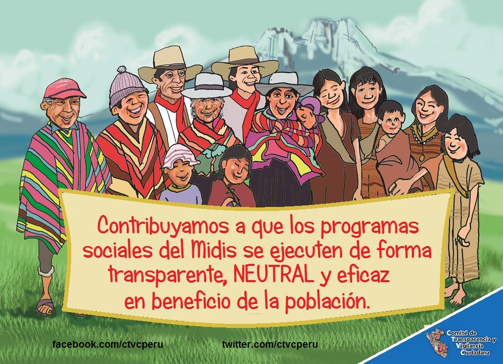 ctvcperu's tweet photo. #CTVCenAcción | La #ParticipaciónCiudadana es clave para que los programas sociales del @MidisPeru se ejecuten de forma transparente, neutral y eficaz en beneficio de sus usuarios y usuarias.
#VigilanciaCiudadana #CTVCalerta @MCLCP_NACIONAL https://t.co/bVJboOOFAW