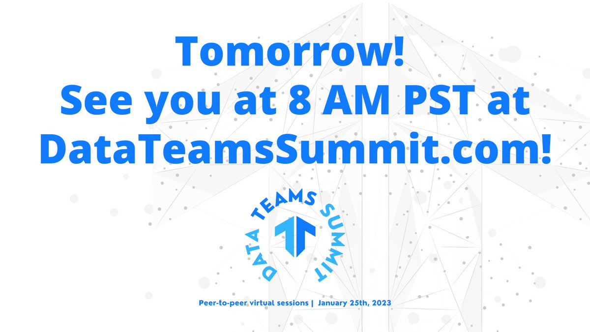 Data Teams Summit tweet media