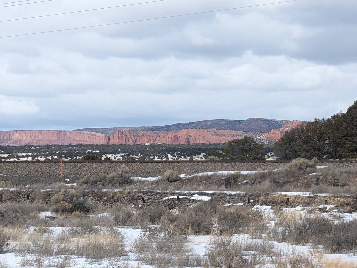 DrRichardHughes's tweet photo. The high desert in NW New Mexico just hits differently than anywhere I've been before. #Snowcaps #firerock #AmericatheBeautiful https://t.co/P2mhHld9dX