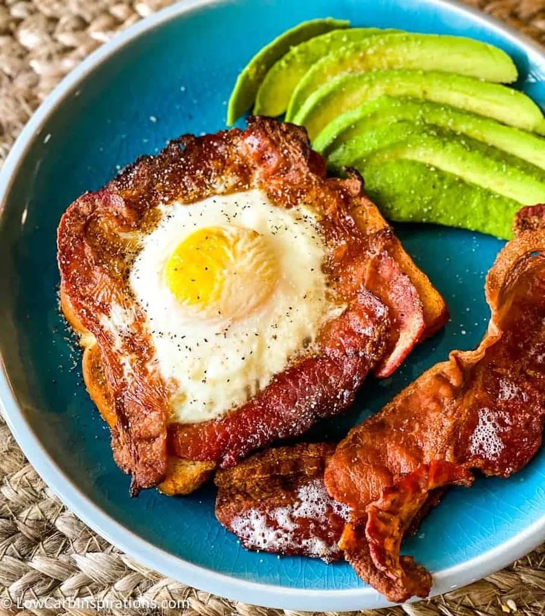 Lowcarbjiji's tweet photo. Easy Air Fryer Egg Toast with Bacon 🍞 🥓

🙋Don’t forget to Get FREE eBook 🎁📩 "365 Days of Keto low carb recipes" are available in the link in my bio 👆👆 !!📸 By: lowcarbinspiration

#ketolifestyle #basicketo #ketodinnerideas #ketogeniclife #ketodinner #ketofood #ketodiet https://t.co/4hfA02FfbY