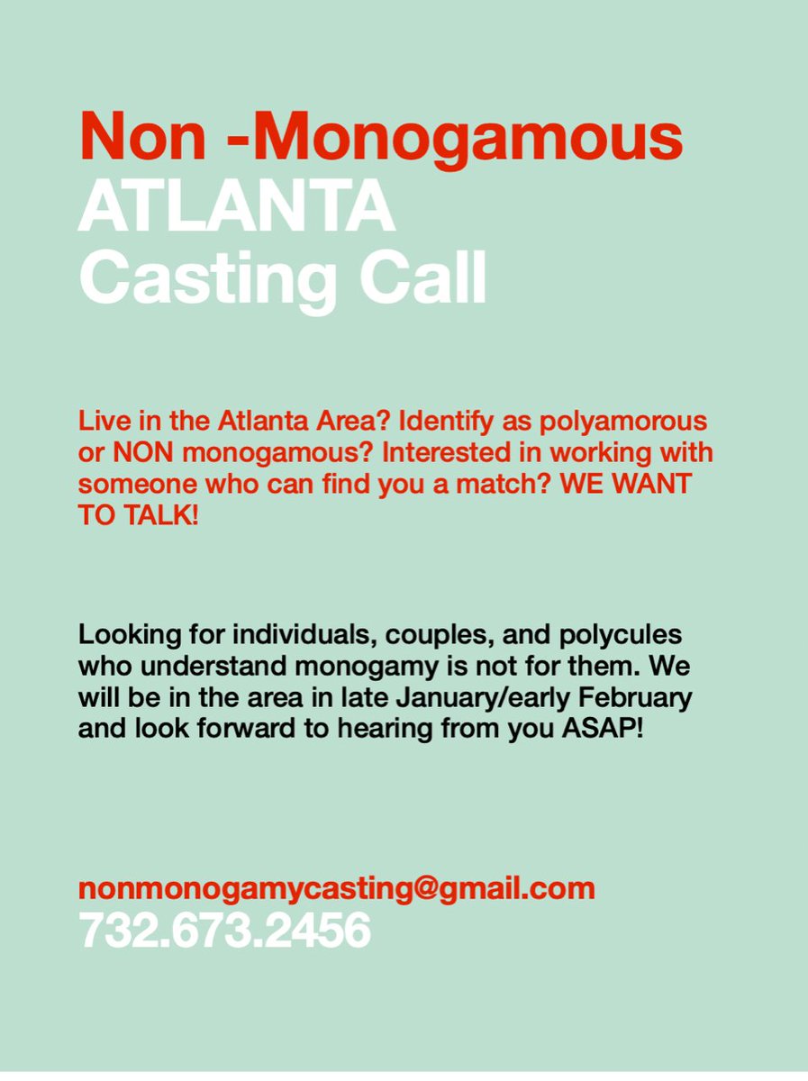 mistererickson's tweet photo. Helping out a NYC casting director friend #atlanta #polyamorous #Nonmonogamy #polycules https://t.co/CLa50edoj2
