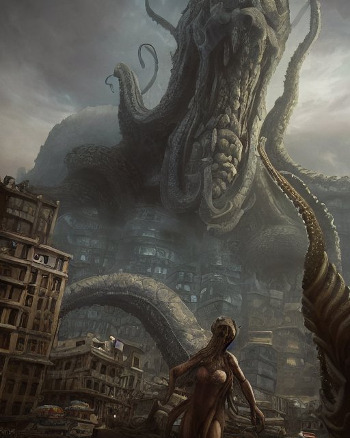 sci_popular's tweet photo. monster attack - made with @get_starryai #aiart #digitalart #starryaifeatured https://t.co/YXl9TLK3zm https://t.co/4qtVpEl1UR