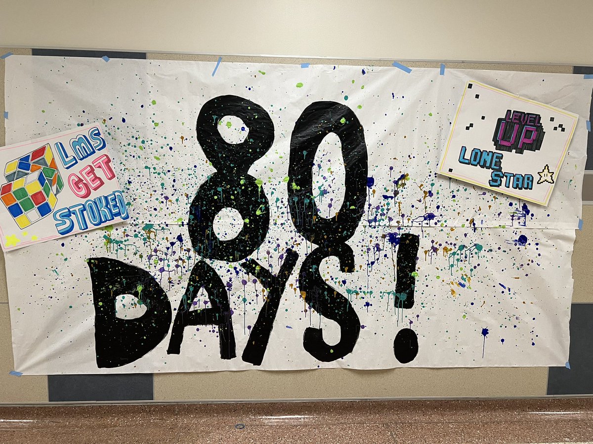 We had a lot of fun with the #80RockinDaysAtSAISD celebration today. At the end of it all, the most important thing to remember is that we have 80 more days to make a difference in our students’ lives. Let’s gooo!