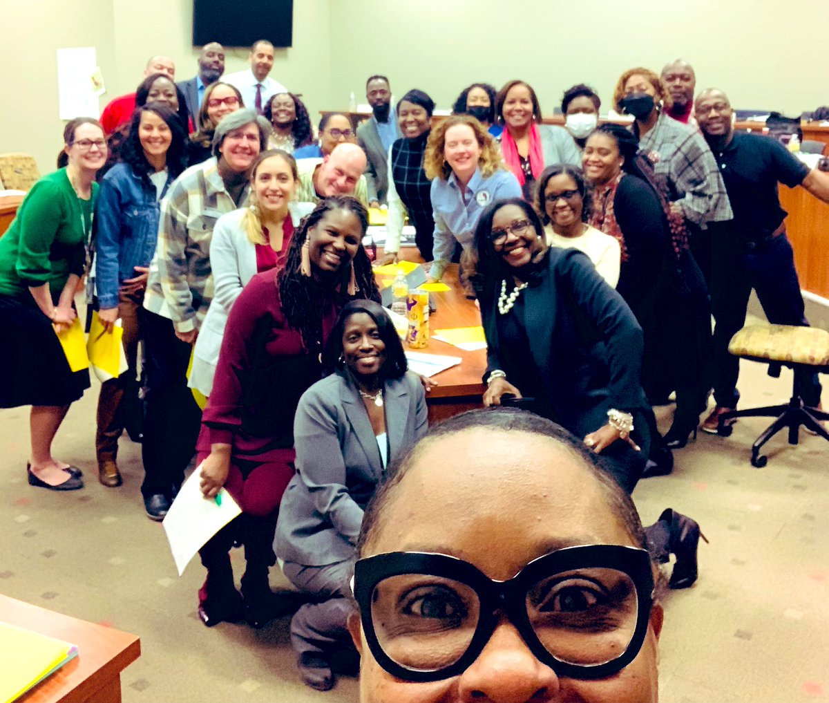 PrincipalDynami's tweet photo. Thank you @DeKalbSchools & @KFairweather4 for this amazing opportunity! @EDUJewelsLLC and I co-facilitated & had a blast! We thank you 4 your vulnerability & engagement! #Session4 #NewPrincipalDevelopment #ImprovingInstruction #grateful #leaders #MasseySignatureSelfie🤣 https://t.co/P8DsHkABsk