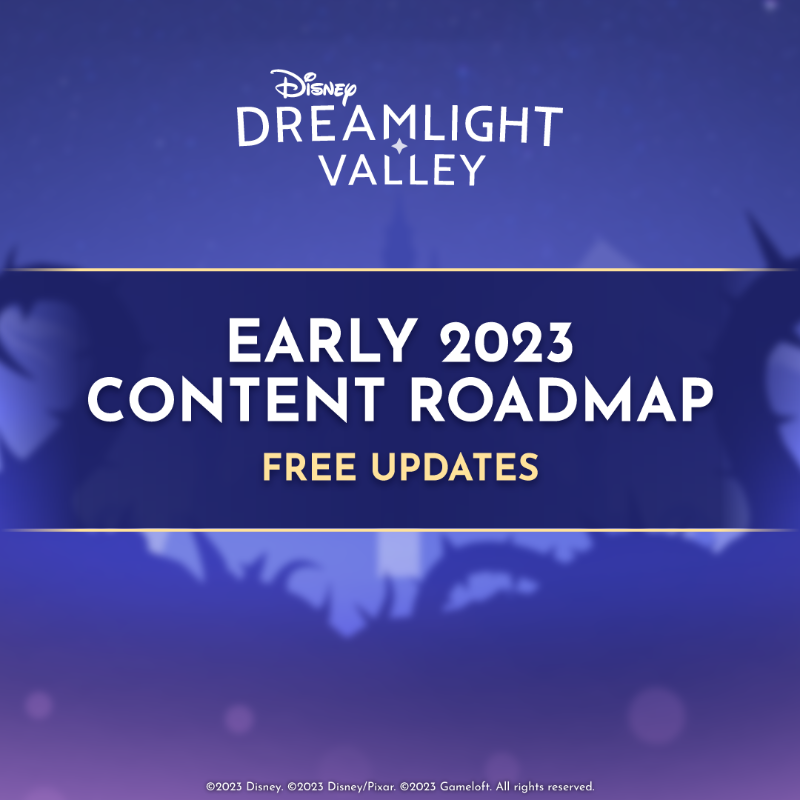 DisneyDLV's tweet photo. Is that a roadmap we see?

Get your first look at what (and who) to expect from our next few updates⤵️

Early 2023 is shaping up to be HUGE for Disney Dreamlight Valley and we can't wait to share the magic with you!

Stay tuned for more details on Update 3 coming this February✨