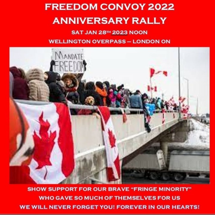 A Freedom rally is coming to #LondonOnt! 

.
.
.
.
.
.
.
.
#freedom #ldnont #freedomconvoy #sarnia #canada #ontario #onpoli #cdnpoli #freedomconvoy2022 #worldunityconvoy2023 #convoy #truckerconvoy #freedomrally #protest #trudeau #trudeaumustgo #toronto #ppc #maximebernier #libert