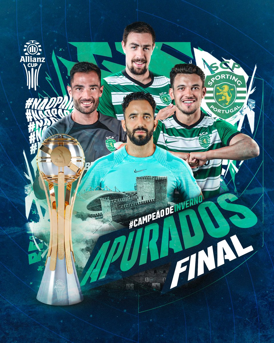 Façam as 𝗛𝗢𝗡𝗥𝗔𝗦: o @Sporting_CP é o primeiro finalista da #AllianzCUP ✨📯

#FinalFour #RoadtoLeiria