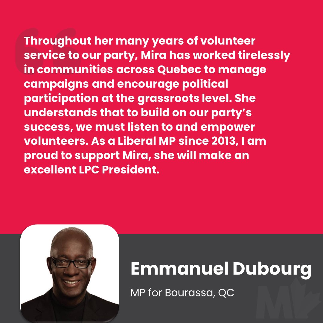 Mirasahmad's tweet photo. .@EmmanuelDubourg is a tireless advocate for his constituents in #Bourassa, and all Canadians. He knows the importance of connecting with volunteers in every riding to grow our @liberal_party. I’m very happy to have his support. Thanks, Emmanuel! #Lib2023 https://t.co/F631rGVEDA