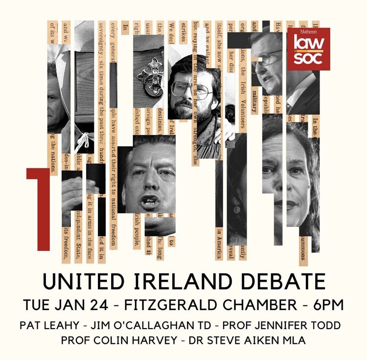Very much appreciated the invitation and opportunity to engage in the United Ireland debate at <a href="/ucddublin/">University College Dublin</a> this evening. 

Thank you to <a href="/UCDLawSociety/">UCD Law Society</a> for organising and all participants for a thoughtful, respectful and reflective discussion about possible futures.
