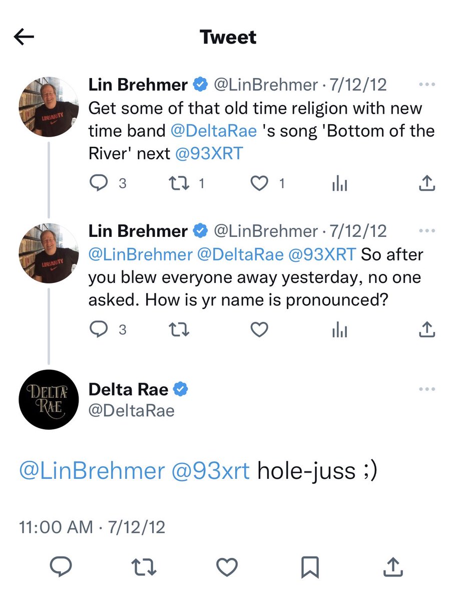 Delta Rae (@deltarae) on Twitter photo Seeing the massive outpouring for Lin Brehmer and knowing how incredibly kind and supportive he was to a baby band from North Carolina highlights what an incredibly special person he was. We will miss you so, Lin. You made Chicago feel like visiting family <a href="/LinBrehmer/">Lin Brehmer</a> <a href="/93XRT/">WXRT Chicago</a> Seeing the massive outpouring for Lin Brehmer and knowing how incredibly kind and supportive he was to a baby band from North Carolina highlights what an incredibly special person he was. We will miss you so, Lin. You made Chicago feel like visiting family <a href="/LinBrehmer/">Lin Brehmer</a> <a href="/93XRT/">WXRT Chicago</a>