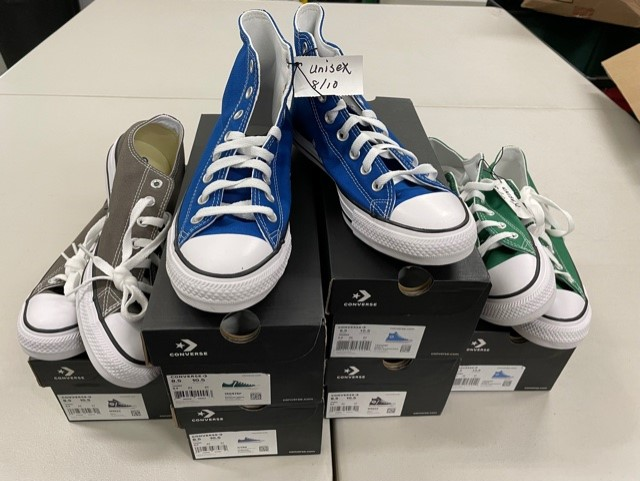 Our friends at <a href="/TicketToDream/">Ticket to Dream</a> and <a href="/FamousFootwear/">Famous Footwear</a> donated brand new <a href="/Converse/">Converse</a> shoes for the youth we serve! Thanks for making youth in foster care stand a little taller this winter.