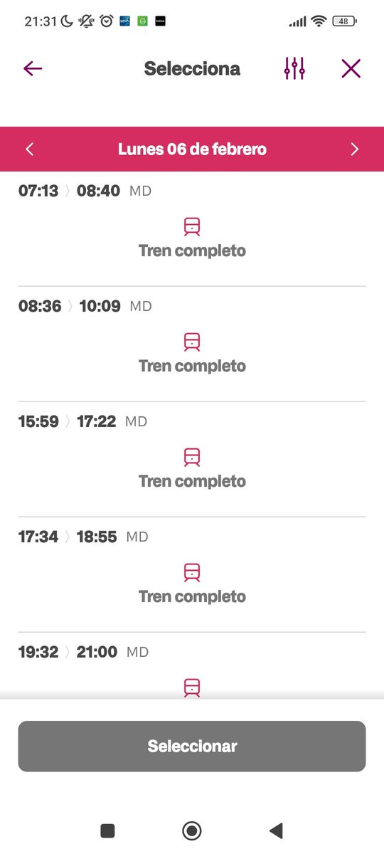 alfatomik's tweet photo. @Renfe  ¿Sabéis por qué no se pueden comprar billetes desde el viernes 3 de febrero? Con abono dice tren completo y sin abono dice no disponible la venta temporalmente. Lleva así desde hace 10 días que llevo mirando. ¿Cuándo se podrán comprar? Gracias! https://t.co/RlNakfD1if